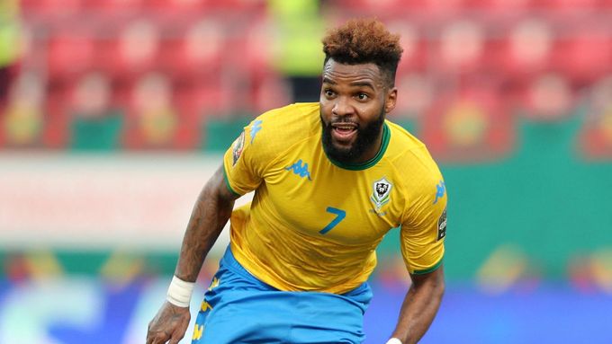 Aaron Boupendza v dresu gabonské reprezentace