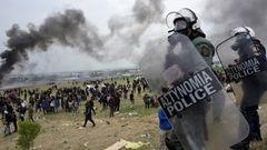 Řecko policie migranti