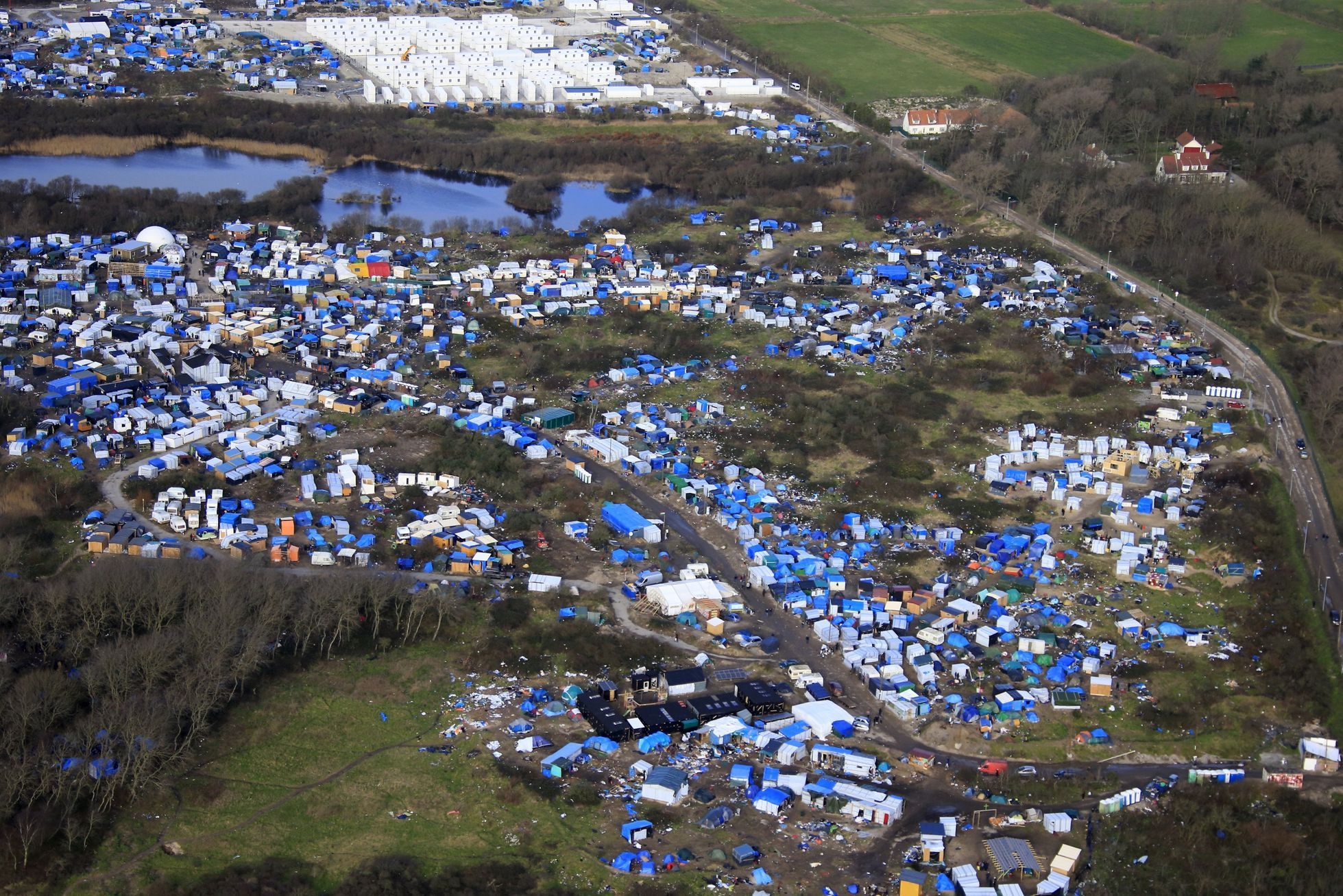 Uprchlický tábor Džungle v Calais