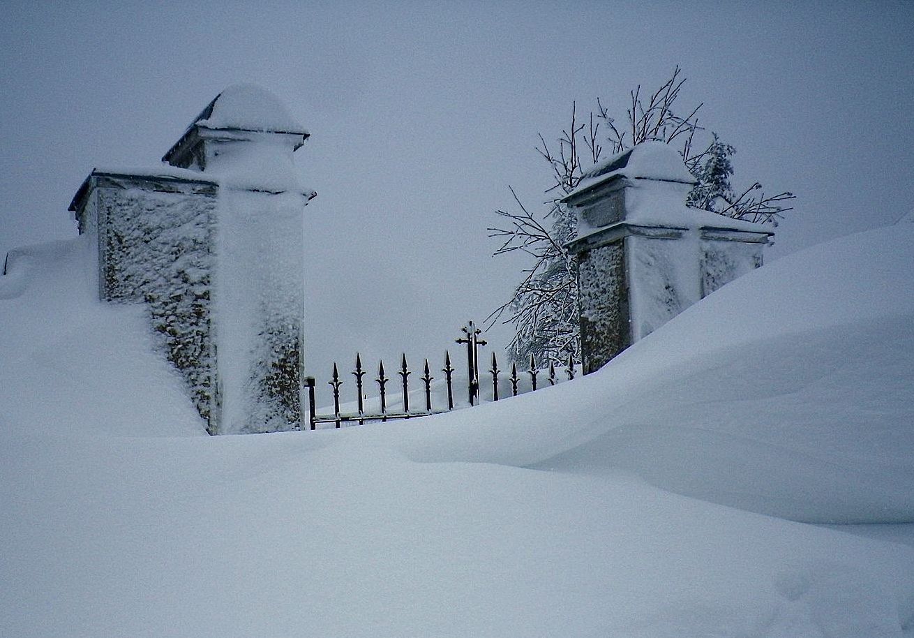Boží Dar - sněhová kalamita