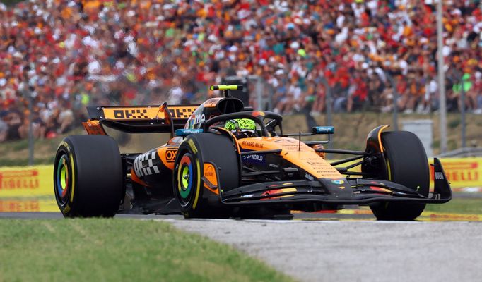 Lando Norris, McLaren ve VC Maďarská formule 1 2025
