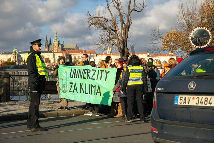 Státní svátek 17. listopad 2023 v Praze.