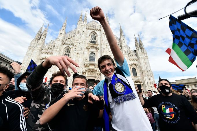 Takto slavili fanoušci Interu Milán scudetto, titul v italské Serii A