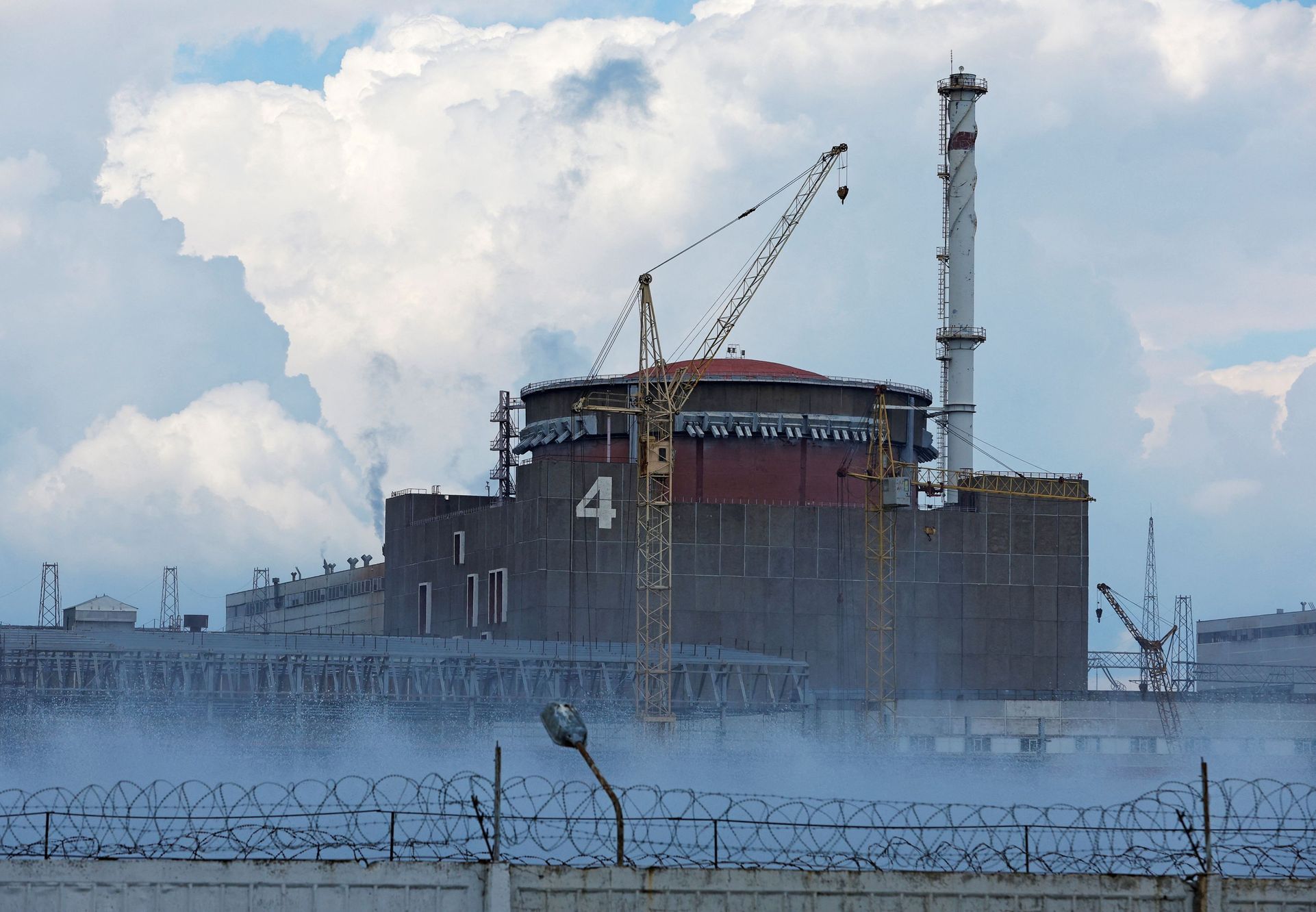 Záporožská jaderná elektrárna na Ukrajině