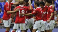 Community Shield 2010: Manchester se raduje z Valenciovy branky.