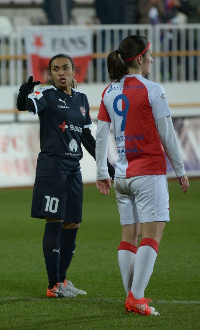 LM: Slavia - Rosengard: Marta, Bartoňová