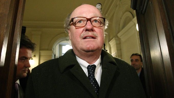 Rakouský podnikatel a lobbista Alfons Mensdorff-Pouilly u videňského soudu.