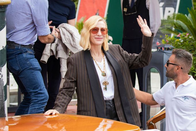 Cate Blanchett na Benátském filmovém festivalu.