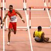 MS v atletice 2019: Jamajčan Omar McLeod padá ve finále běhu na 110 metrů s překážkami