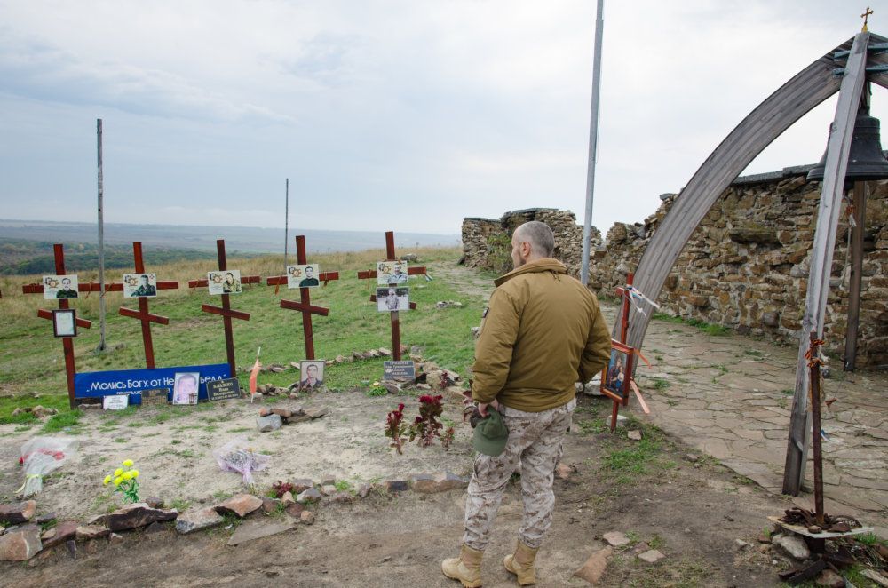 Pomník hrdinům 2. světové války u města Pervomajsk