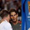 Finále Australian Open: Nadal - Wawrinka (Wawrinka s trenérem Normanem)