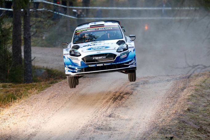 FIA World Rally Championship - Rally Sweden - Torsby, Sweden, February 13, 2020 Esapekka Lappi and Janne Ferm of Finland with the Ford Fiesta WRC during the shakedown. TT