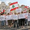 Demonstrace proti útoku na Libanon