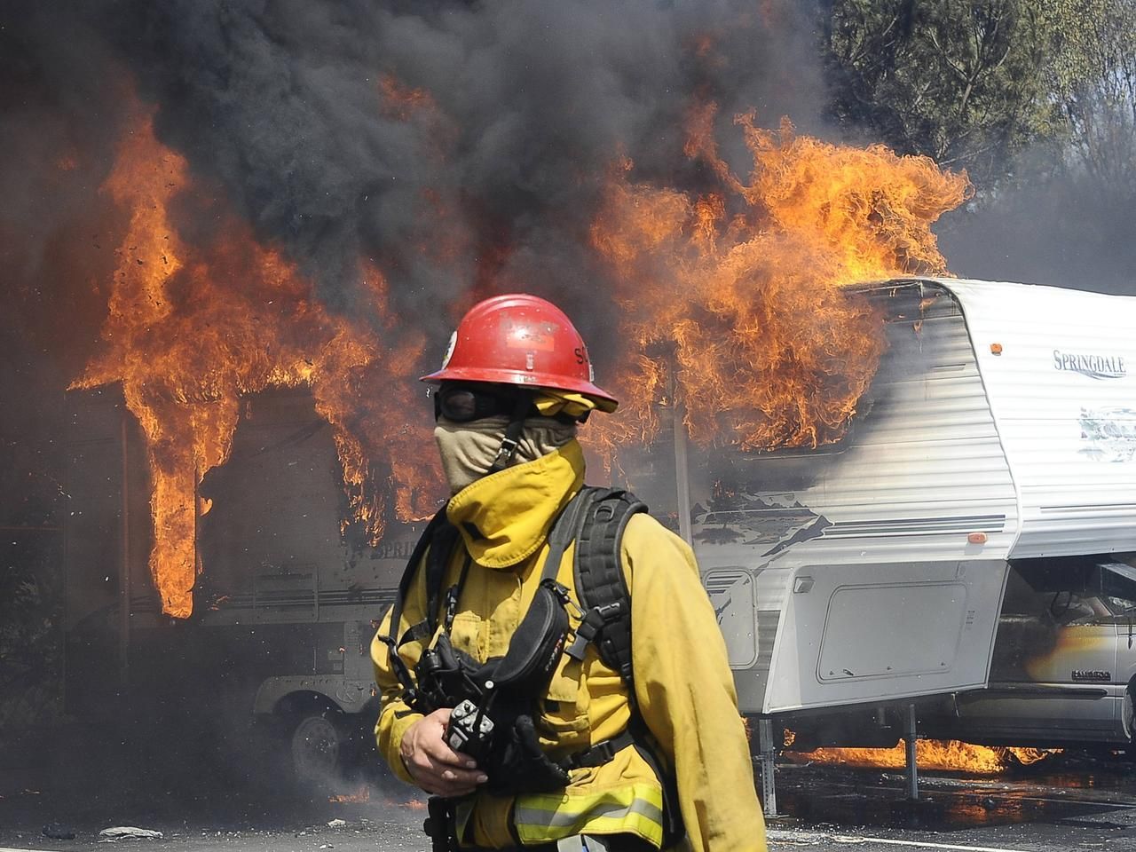 Rozsáhlý požár v Kalifornii