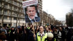 Francie protesty Macron