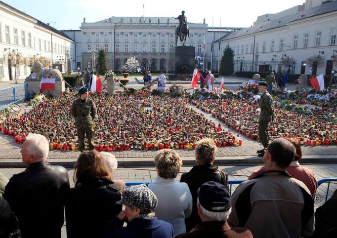 Pohled na nádvoří prezidentského paláce.