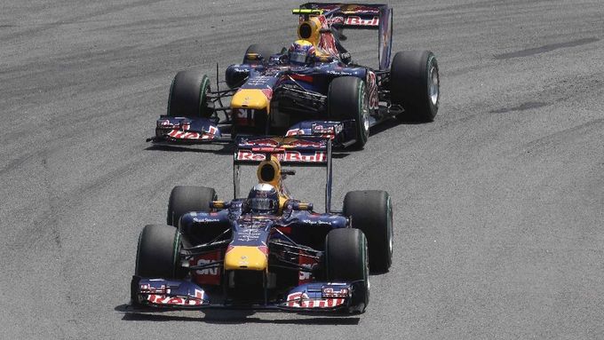 Webber a Vettel.