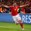 Euro 2016, Wales-Belgie: Sam Vokes slaví gól na 3:1