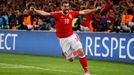 Euro 2016, Wales-Belgie: Sam Vokes slaví gól na 3:1