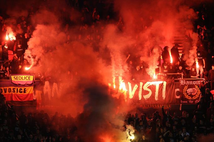 Derby Slavia-Sparta: fanoušci Sparty