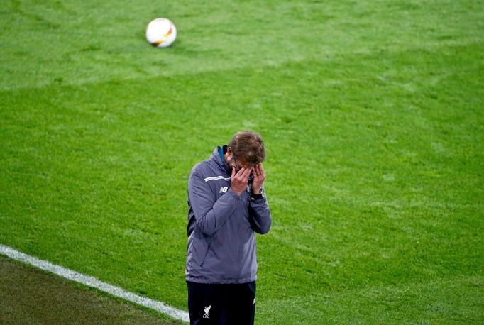 Liverpool - Sevilla. Finále Evropské ligy v Basileji 2016. Jurgen Klopp