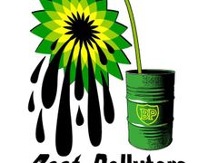 Ekologové British Petroleum nešetří, takhle vidí nové logo koncernu organizace Greenpeace