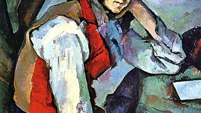 Jeden z ukradených obrazů: Chlapec v červené vestě od Paula Cézanna.