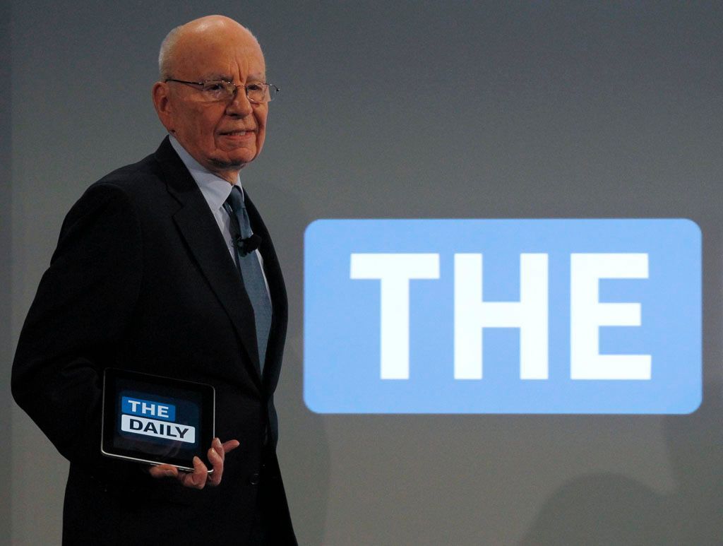 Rupert Murdoch představil digitální noviny The Daily