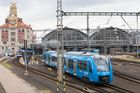 Na hlavním nádraží v Praze se 17. května poprvé v Česku představil vodíkový vlak.