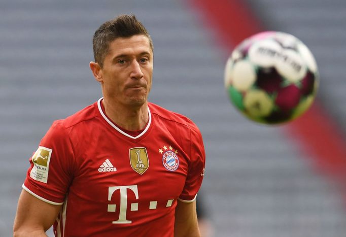 23. kolo německé fotbalové ligy 2020/21, Bayern - Kolín nad Rýnem: Robert Lewandowski.