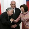 Kaczyński, Livka a Klaus v Lánech