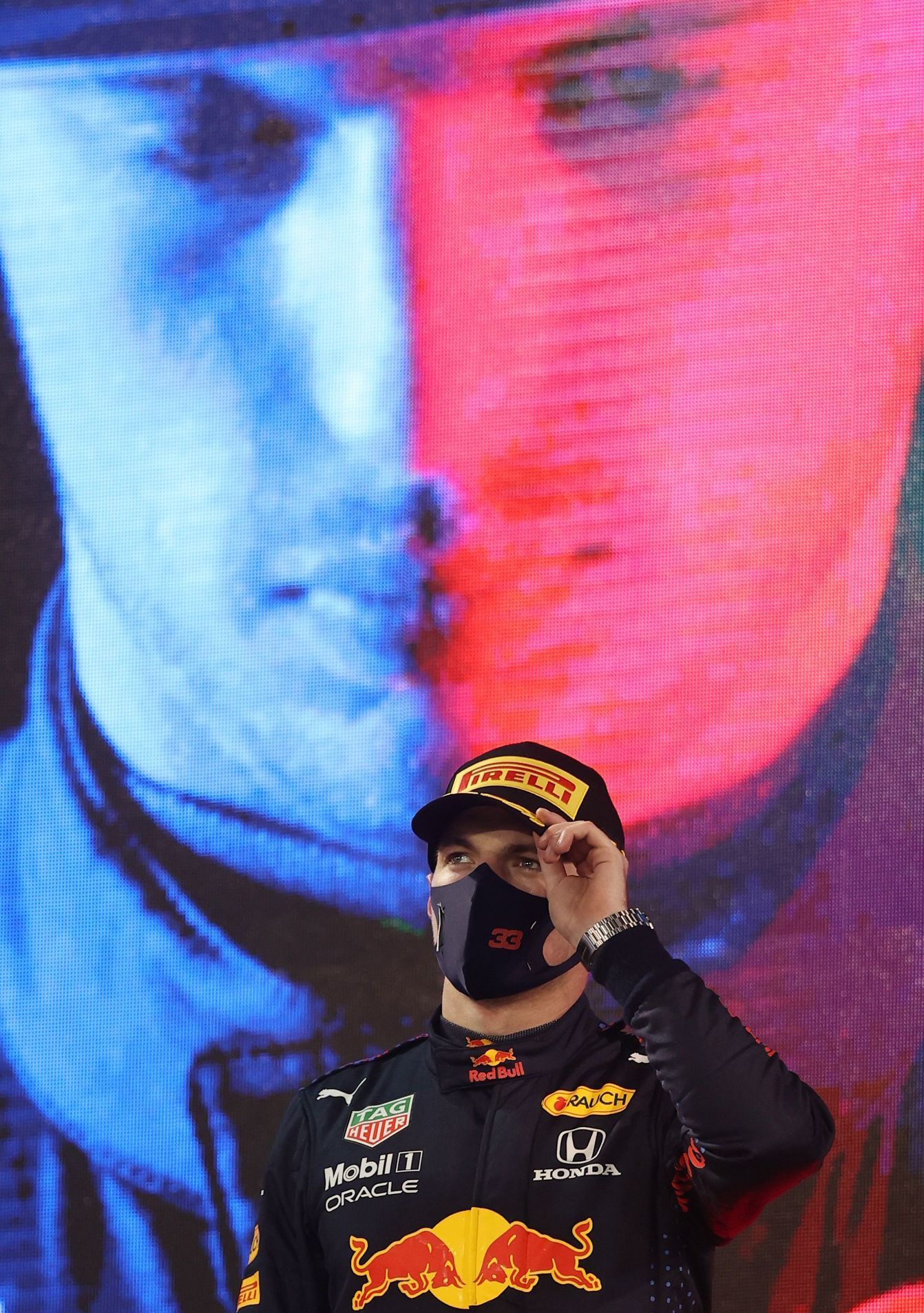 Max Verstappen z Red Bullu ve Velké ceně Bahrajnu 2021