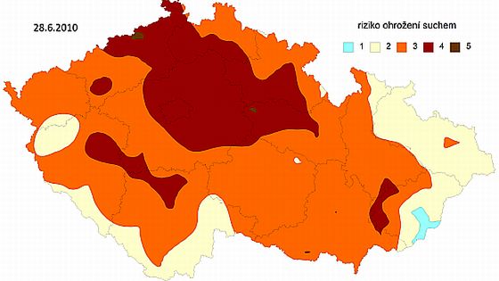 Republikou se šíří sucho. Podívejte se