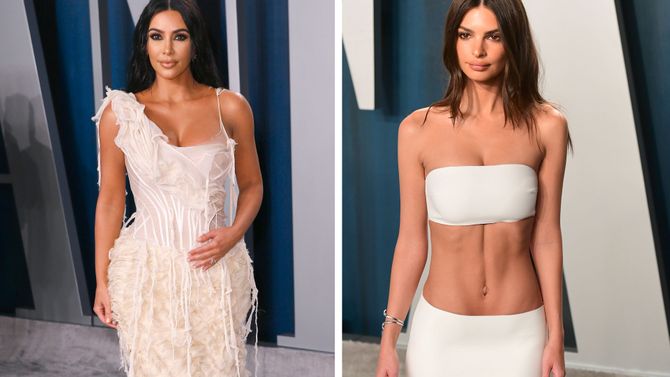 Kim Kardashian a holý pupík Emily Ratajkowski. Začíná oscarová afterparty