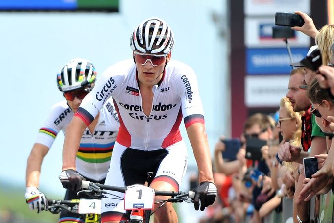 Mathieu van der Poel při SP v NMNM 2019