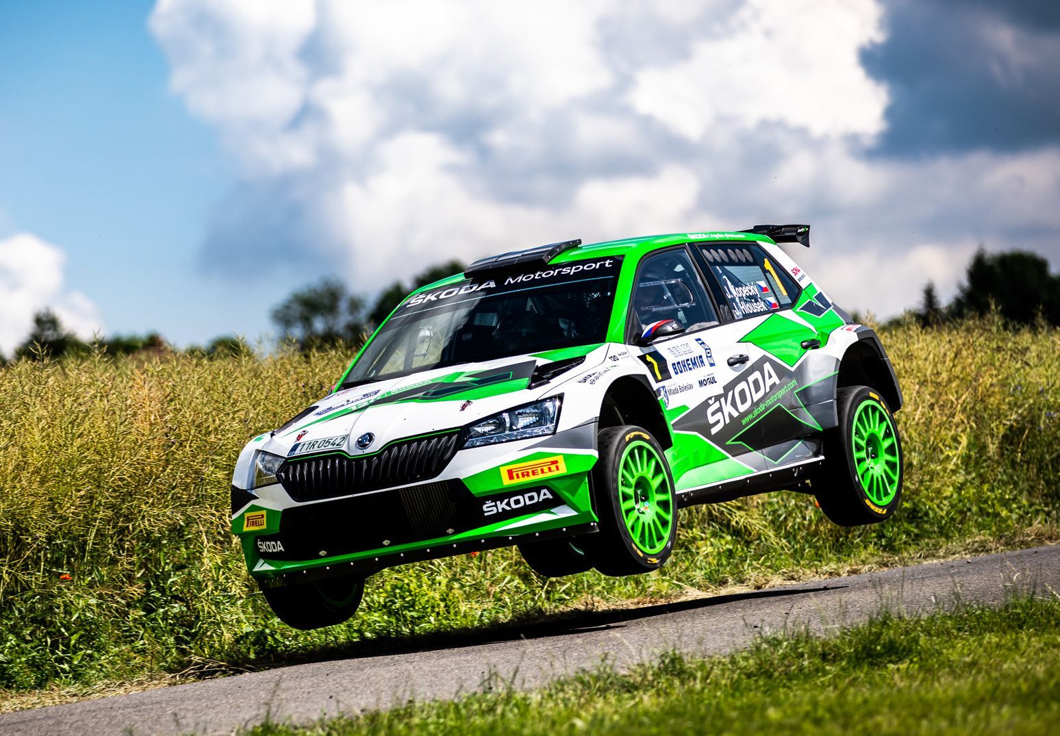Jan Kopecký, Škoda Fabia Rally2 evo na trati Rallye Bohemia 2021