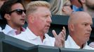 Boris Becker v semifinále Wimbledonu 2015