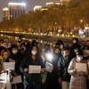 čína covid lockdown protest