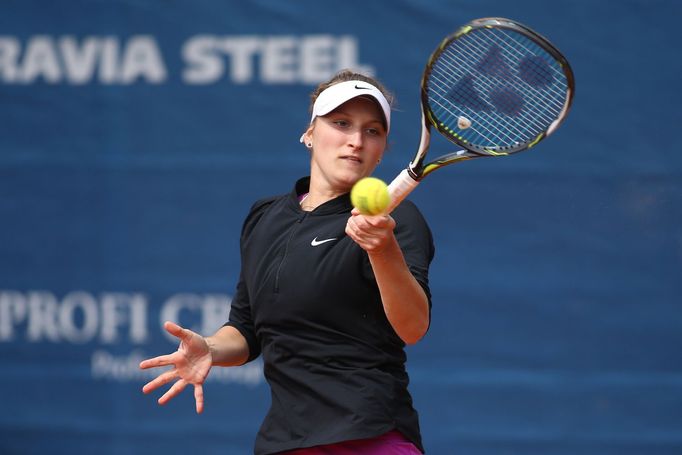 Markéta Vondroušová na J&T Banka Prague Open 2017.