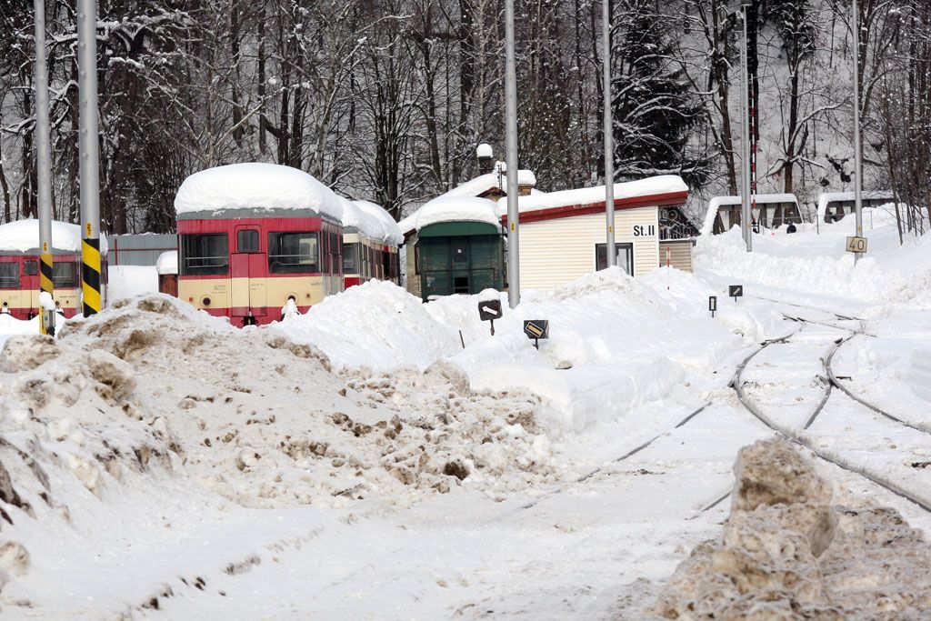 Sníh v Tanvaldu i jinde