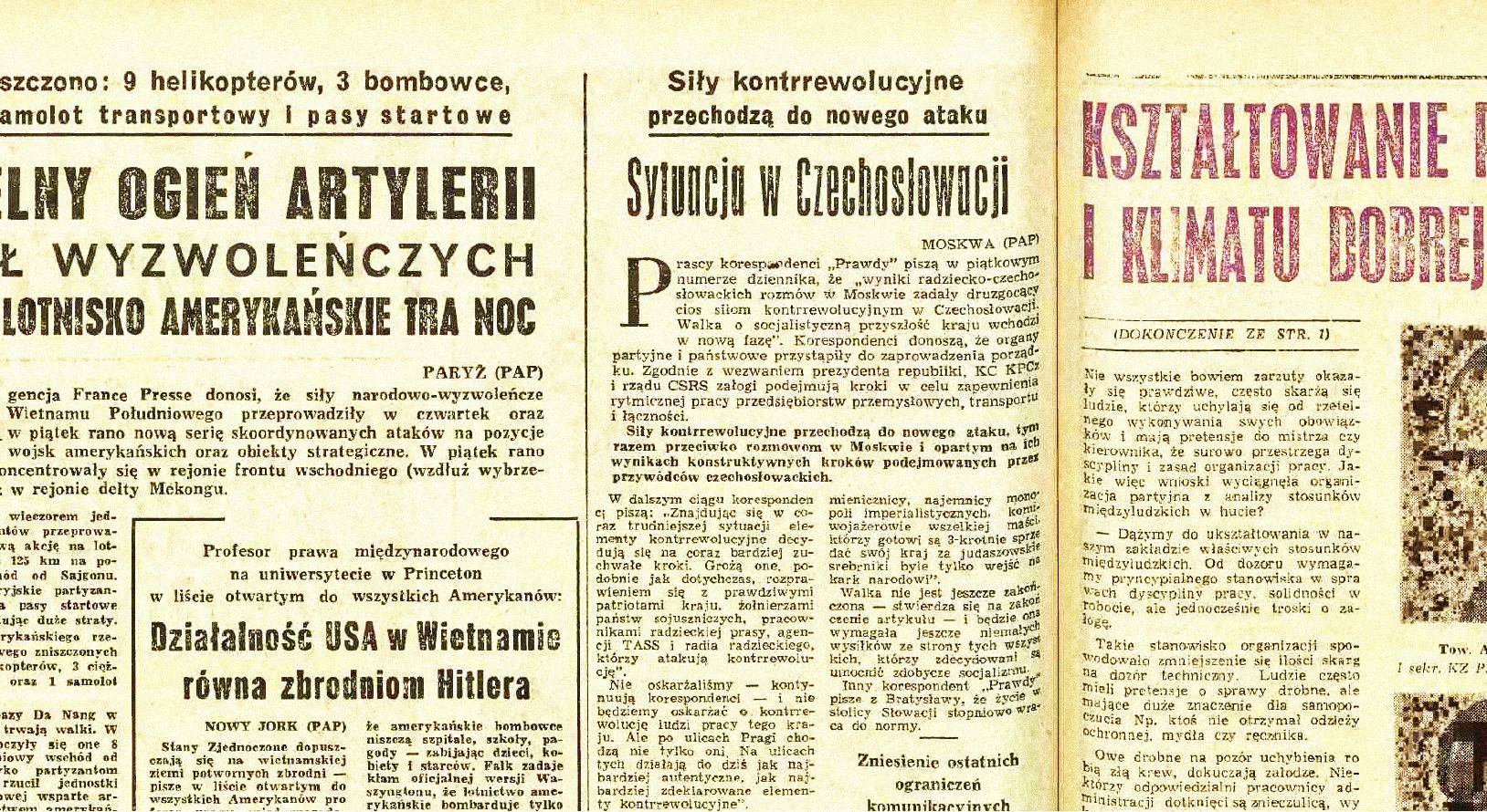 Jednorázové užití / Fotogalerie / Polská účast na okupaci Československa v srpnu 1968 / Srpen 1968 / Polsko / Okupace