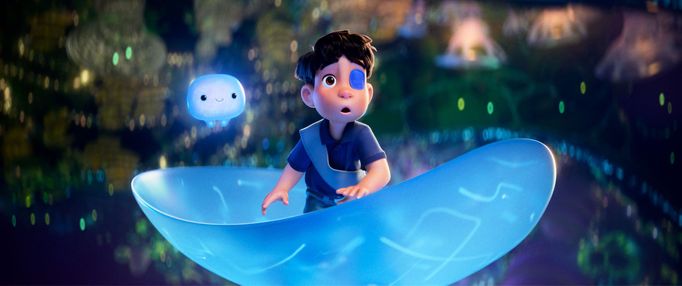 Z animovaného filmu Elio, v němž se chlapec tohoto jména, smolař s bujnou fantazií, nedopatřením ocitne na palubě kosmického plavidla vyspělých civilizací vesmíru.