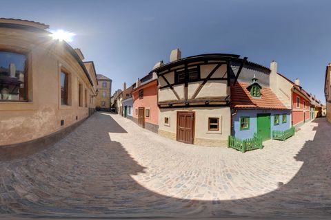 360° panorama: Zlatá ulička po rekonstrukci