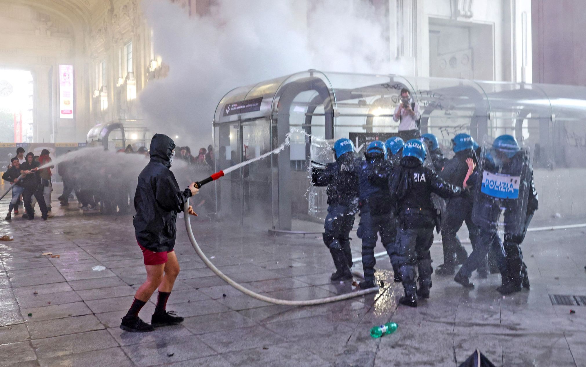 Itálie, Gaza, Izrael, protest, bojkot, demonstrace