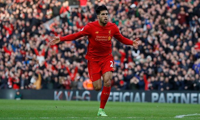 Emre Can slaví branku Liverpoolu