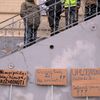 Demonstrace občanů Horního Jiřetína