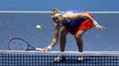 Tennis - Billie Jean King Cup Finals - Estadio de La Cartuja, Seville, Spain - November 7, 2023 Czech Republic's Marie Bouzkova in action during her match against Switzer