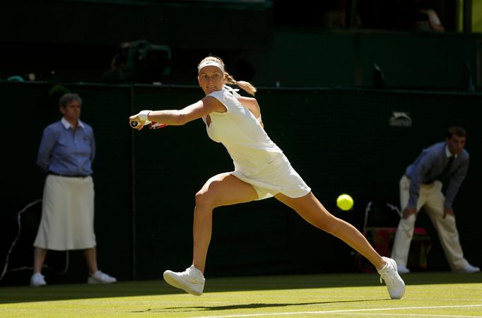 Petra Kvitová v prvním kole Wimbledonu 2015