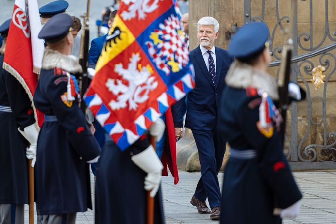 Petr Pavel složil slavnostní slib na společné schůzi obou komor Parlamentu na Pražském hradě a stal se novým českým prezidentem, Praha, 9. 3. 2023