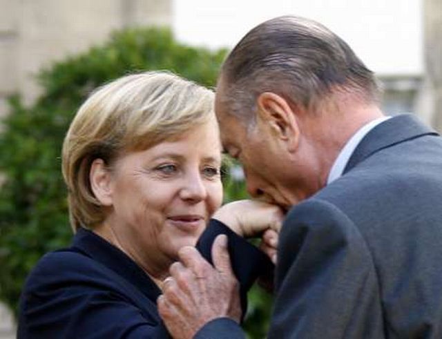 Chirac a Merkelová